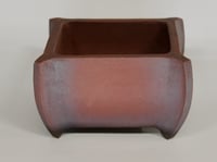 Image 2 of Square bonsai pot. Unglazed. 132mm x 89mm