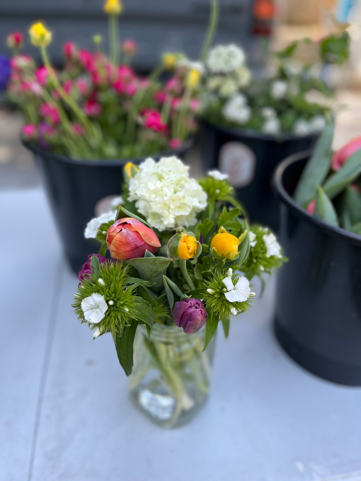 Image of Seasonal Flower Vase Arrangement