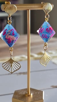 Image 2 of Pool party d10 earrings 