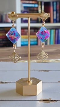 Image 1 of Pool party d10 earrings 