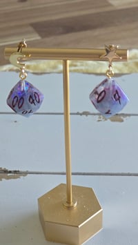Image 3 of Daughter of the Red Moon d10 earrings 