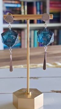 Image 3 of Star trails d20 earrings 