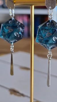 Image 4 of Star trails d20 earrings 