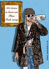 Kurt Cobain - Nirvana Art Print - Blue