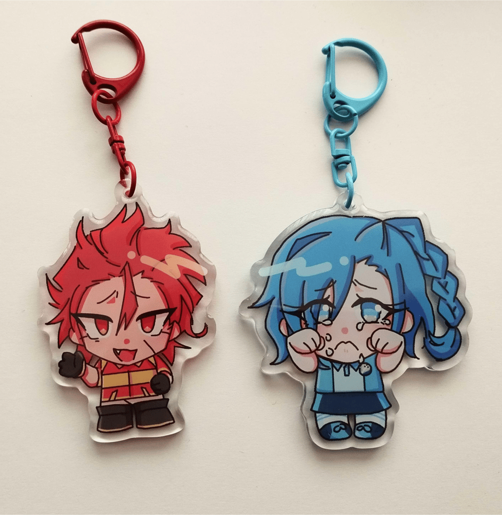 Image of Ace & Arei Acrylic Charms (Test batch)