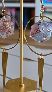 Image 2 of Aurora d20 earrings