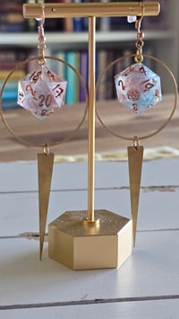 Image 3 of Aurora d20 earrings