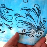 Image 3 of Wild Flower - Tea Towel - blue