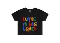Image 1 of “LIVING IN HIS GRACE” Crop Tops