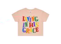 Image 4 of “LIVING IN HIS GRACE” Crop Tops