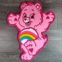 Image 1 of Care Bears (Cheer Bear) Handmade Rug