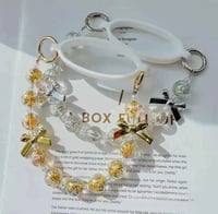Image 3 of Beaded Water Bottle Handle | Champagne Gold