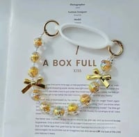 Image 2 of Beaded Water Bottle Handle | Champagne Gold