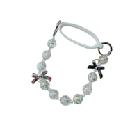 Image 1 of Beaded Water Bottle Handle | Clear Rainbow 