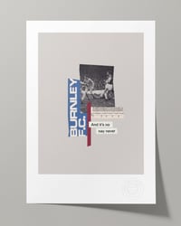 Image 1 of Burnley FC Vintage Programme Collage – Football Art Print – Series 2