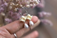Image 2 of Orecchini "vertebre di pitone" e perle d’acqua dolce 