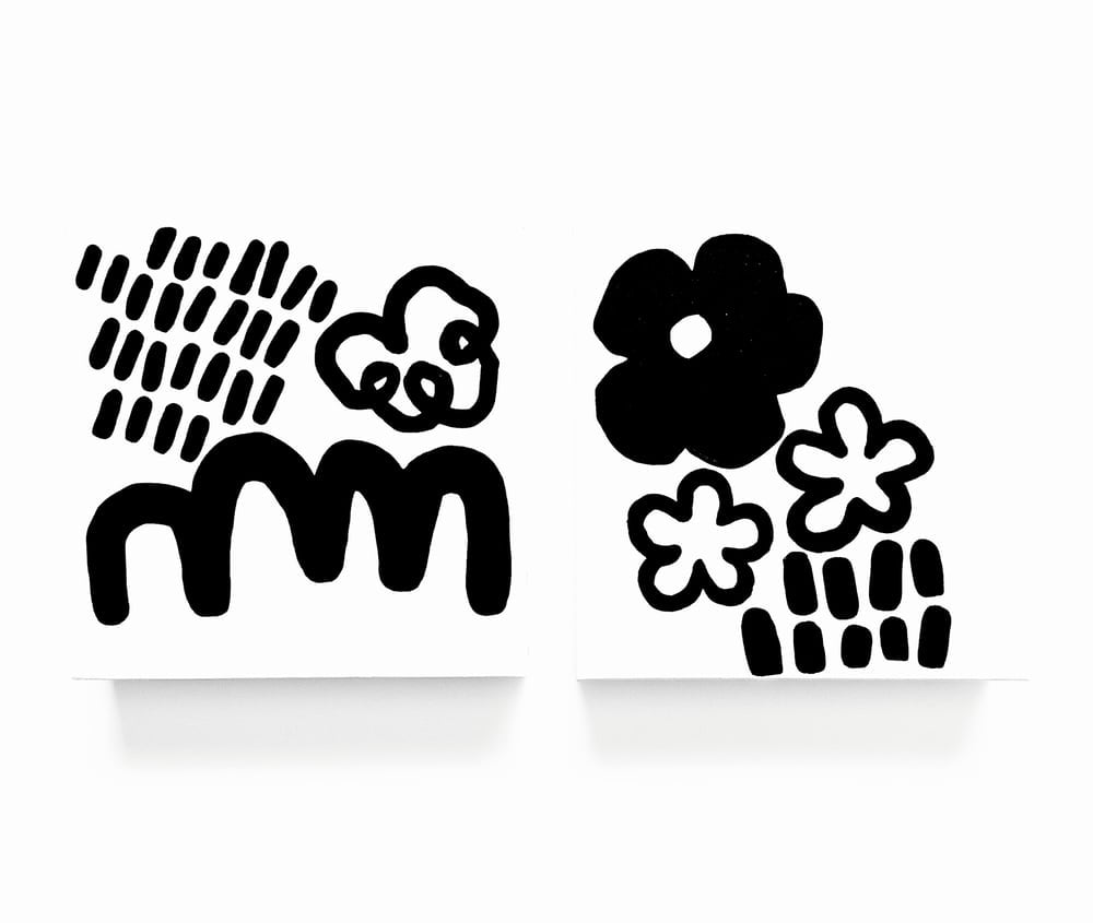 Image of APRiL ShOWeRS + MaY fLOWeRS - 8" X 8" CANVAS (Set of 2)
