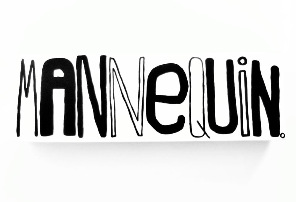 Image of MANNEQUiN . - 4" X 12" CANVAS