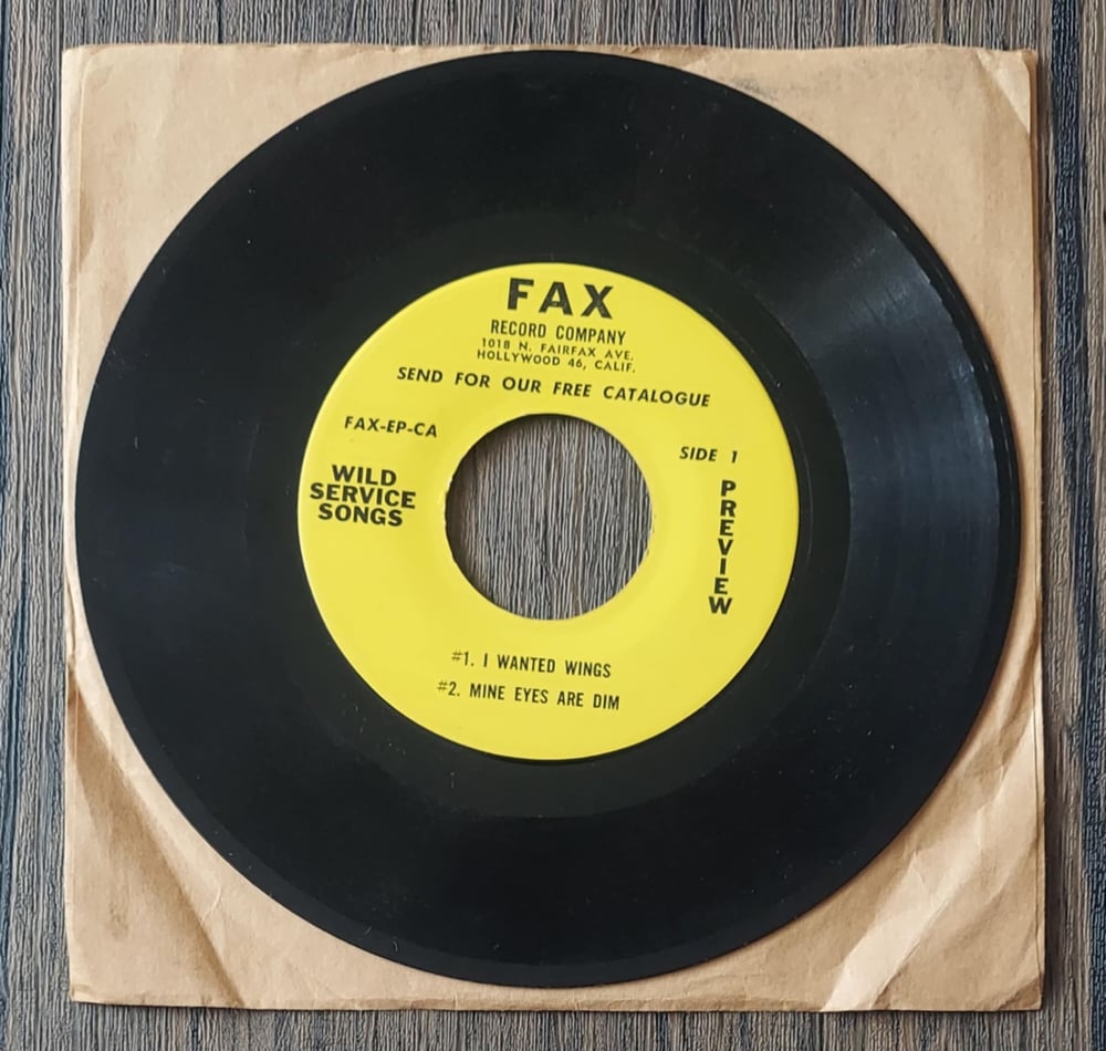 Wild Service Songs Preview 7” Vinyl Record