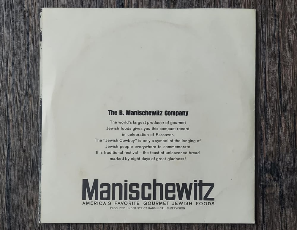 Harold Stern – Passover Greetings from The Jewish Cowboy 7” Vinyl Record