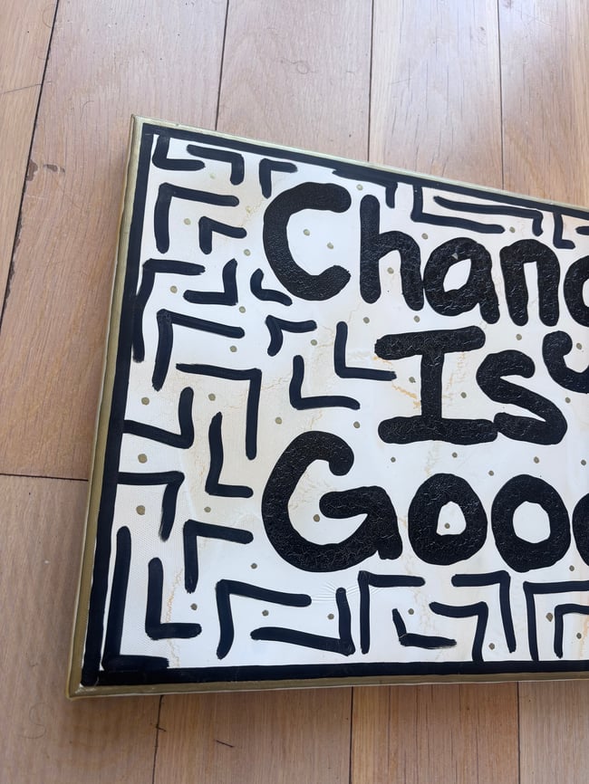 “Change is Good” Canvas Original • 17.5” x 11.75”
