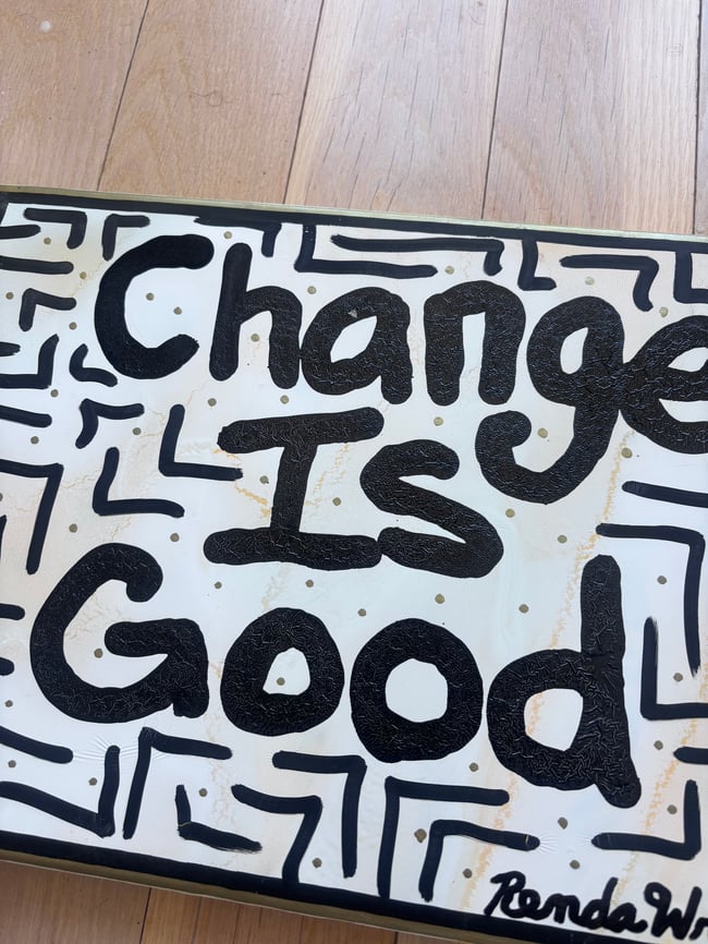 “Change is Good” Canvas Original • 17.5” x 11.75”