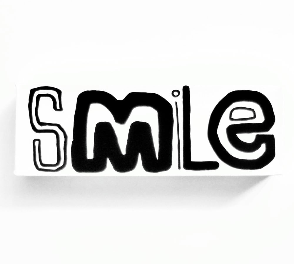 Image of SMiLe - 4" X 12" CANVAS