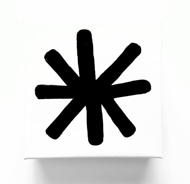 Image of STaR * - 5" X 5" CANVAS