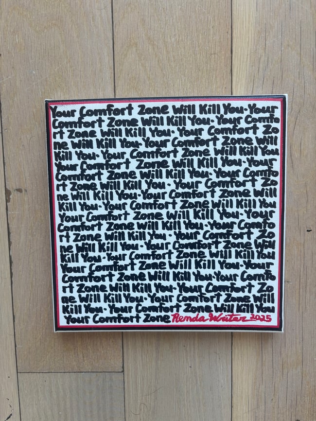 Small Print • YCZWKY • 8” x 8” Canvas Original