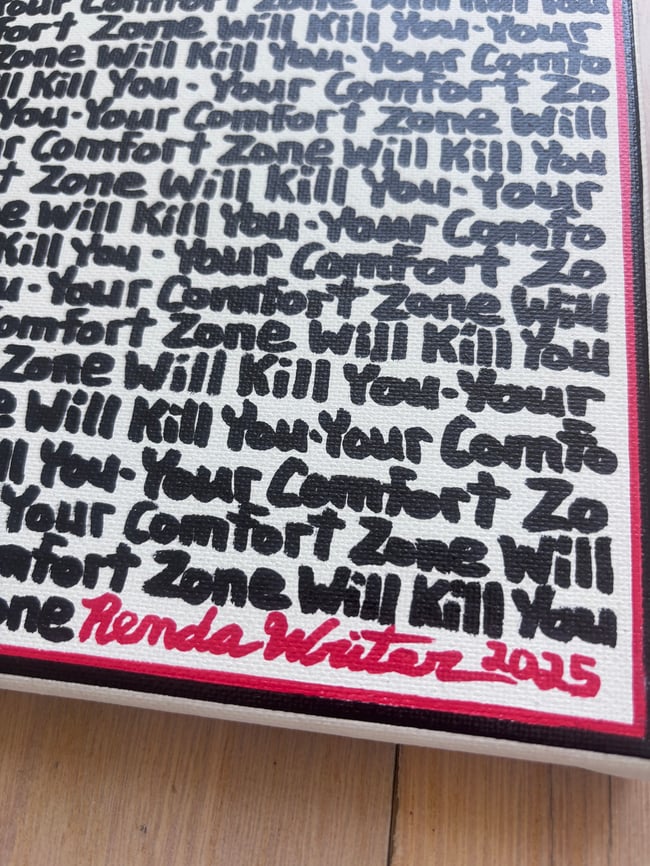 Small Print • YCZWKY • 8” x 8” Canvas Original
