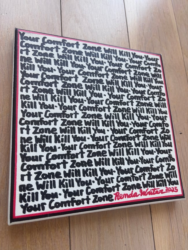 Small Print • YCZWKY • 8” x 8” Canvas Original