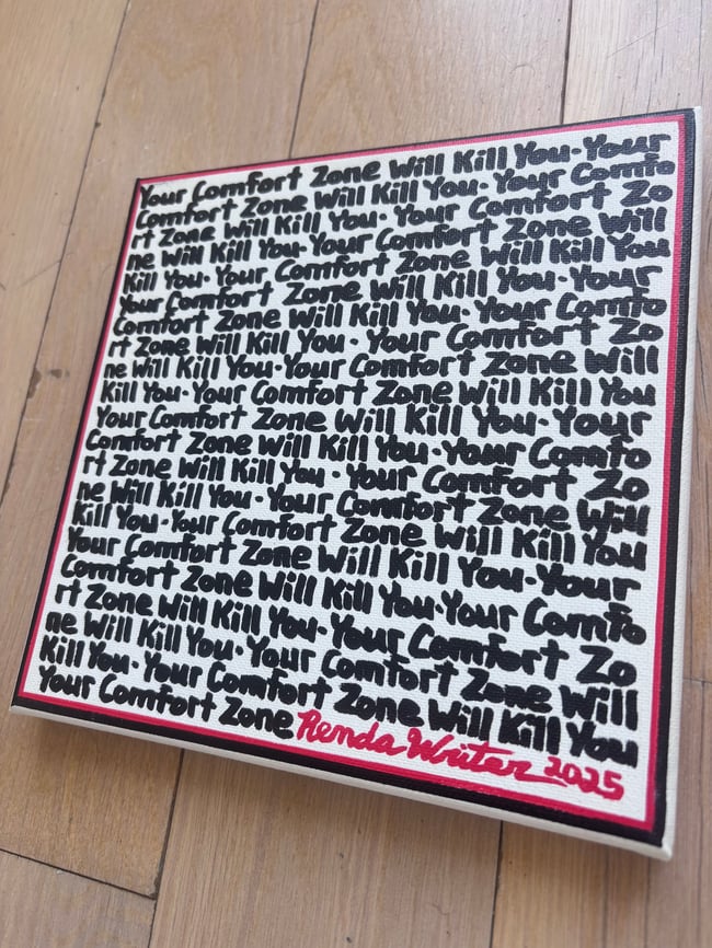 Small Print • YCZWKY • 8” x 8” Canvas Original