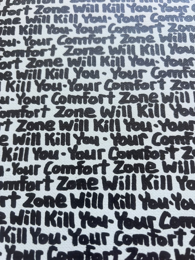 Small Print • YCZWKY • 8” x 8” Canvas Original