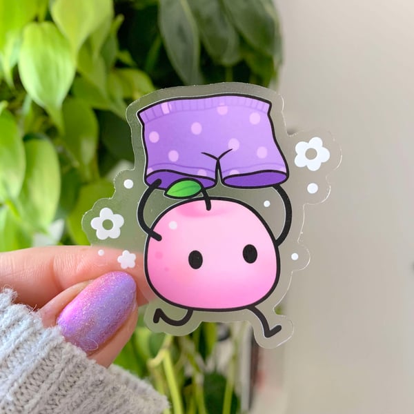 Image of CLEAR Mini Junimo & Mayor's Shorts STICKER