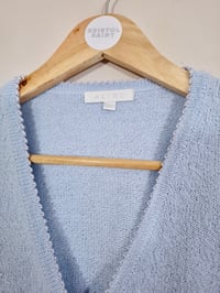Image 4 of Vintage Y2K Light Blue Embroidered Cardigan (M/L)