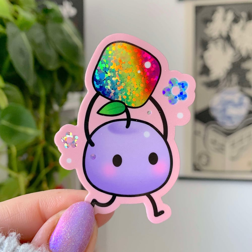 Image of CLEAR Mini Junimo & Prismatic Shard STICKER