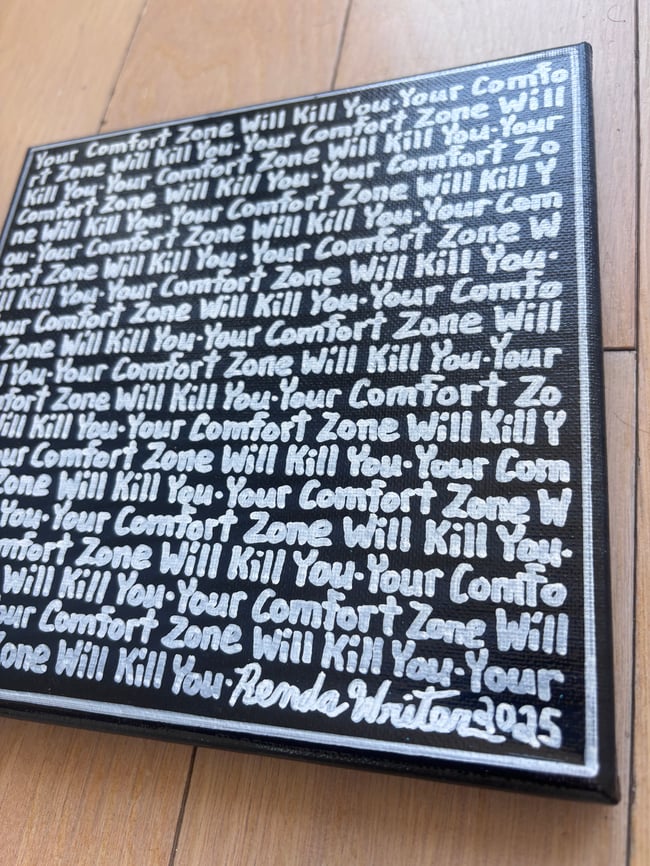 Small Print • YCZWKY #2 • 8” x 8” Canvas Original