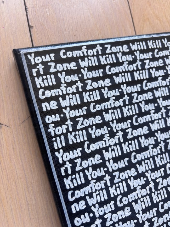 Small Print • YCZWKY #2 • 8” x 8” Canvas Original