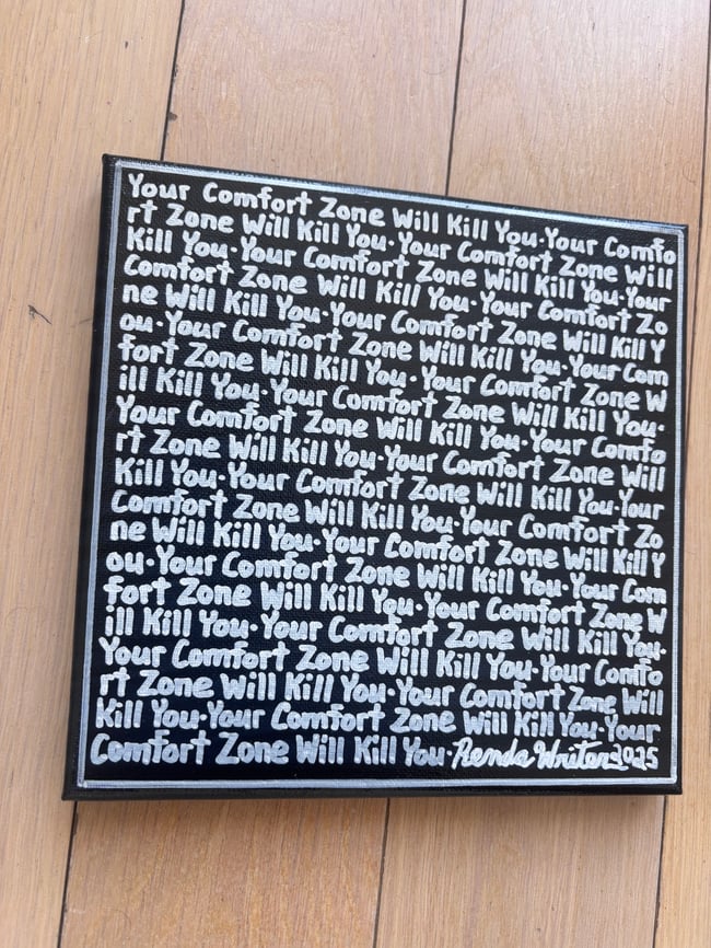 Small Print • YCZWKY #2 • 8” x 8” Canvas Original