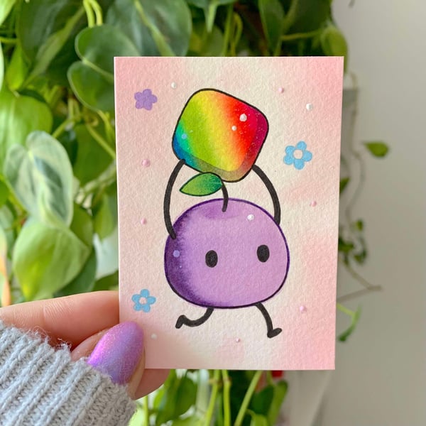 Image of MINI 2.5 x 3.5" Junimo ORIGINAL PAINTING [2]