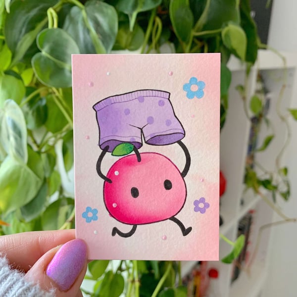 Image of MINI 2.5 x 3.5" Junimo ORIGINAL PAINTING [1]