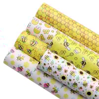 Smooth Faux Leather Sheets Pack Bees