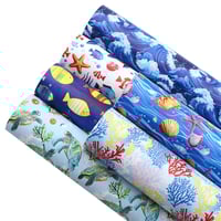 Smooth Faux Leather Sheets Pack Under the Sea