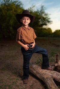 Image 1 of Cattle brand button up 