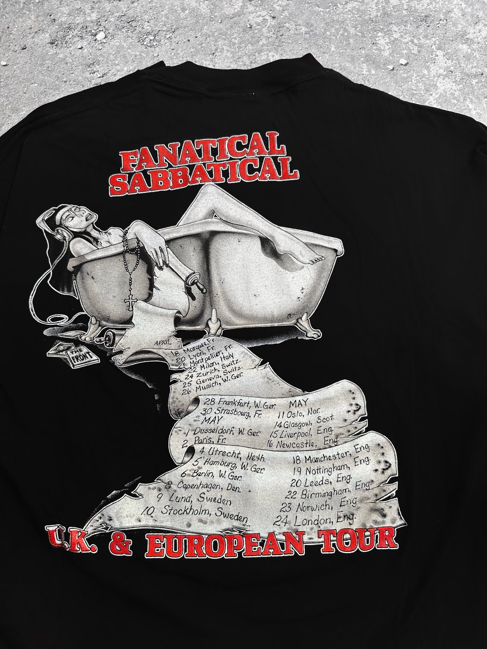 The Front 1990’s ‘Fanatical Sabbatical’ T-Shirt