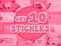 Pick Any 10 Stickers