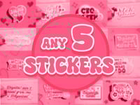 Pick Any 5 Stickers