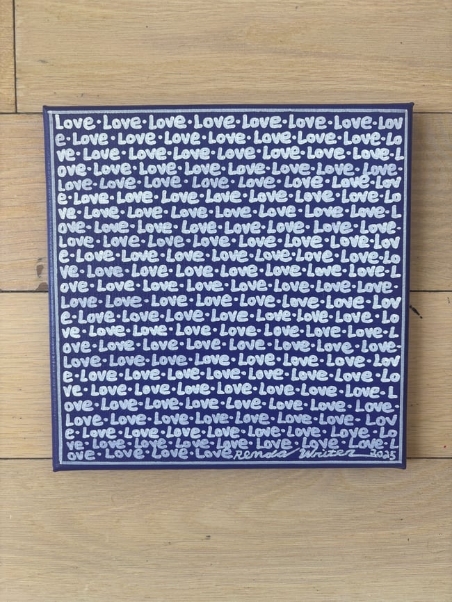 Small Print • Love • 8” x 8” • Canvas Original