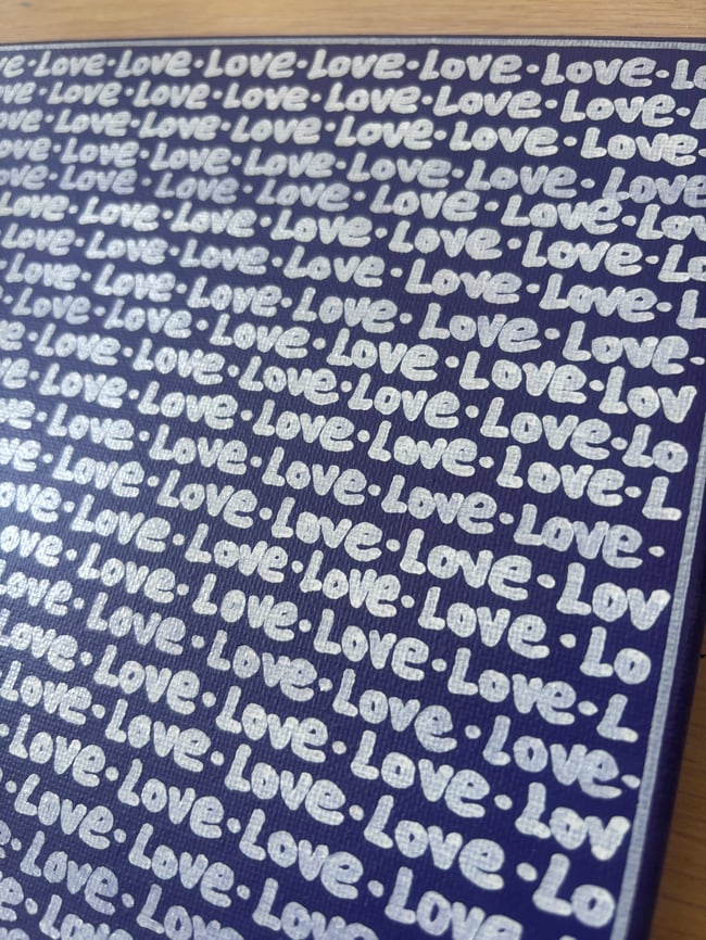 Small Print • Love • 8” x 8” • Canvas Original