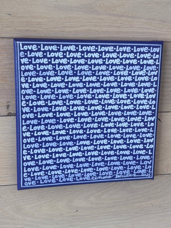 Small Print • Love • 8” x 8” • Canvas Original